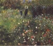 Pierre Renoir Woman with a Parasol in a Garden oil painting